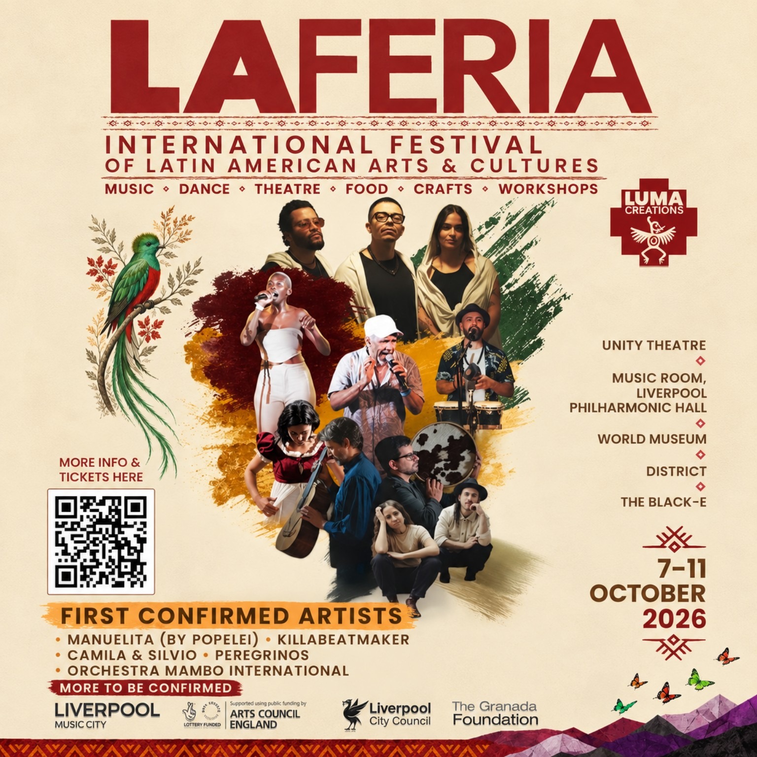 La Feria 2026, festival de artes y culturas latinoamericanas
